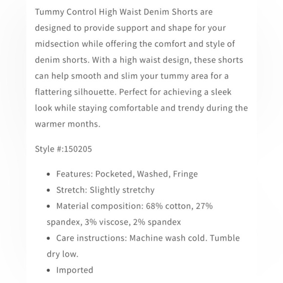 JUDY BLUE High rise Moisture- wicking tummy control shorts - Picture 11 of 11